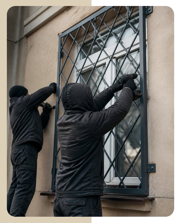 Установка антивандальных решеток на окна в Сердобске